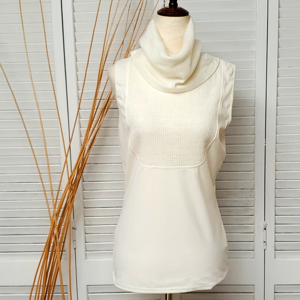 Under Cover Agent Sleeveless Ribbed Turtleneck Top Size S